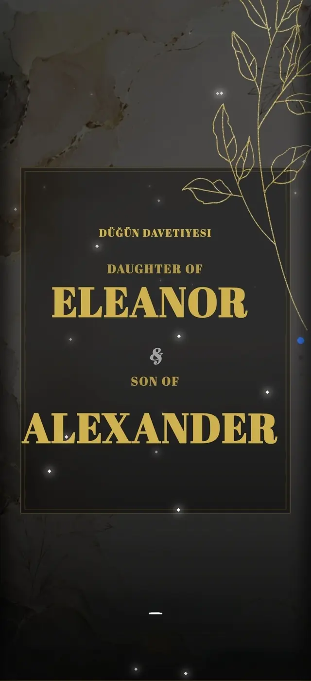 Black & Gold Luxury invitation theme